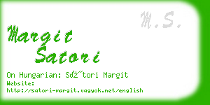 margit satori business card